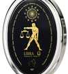 Libra Necklace Zodiac Pendant 24k Gold Inscribed on Onyx Stone - NanoStyle Jewelry