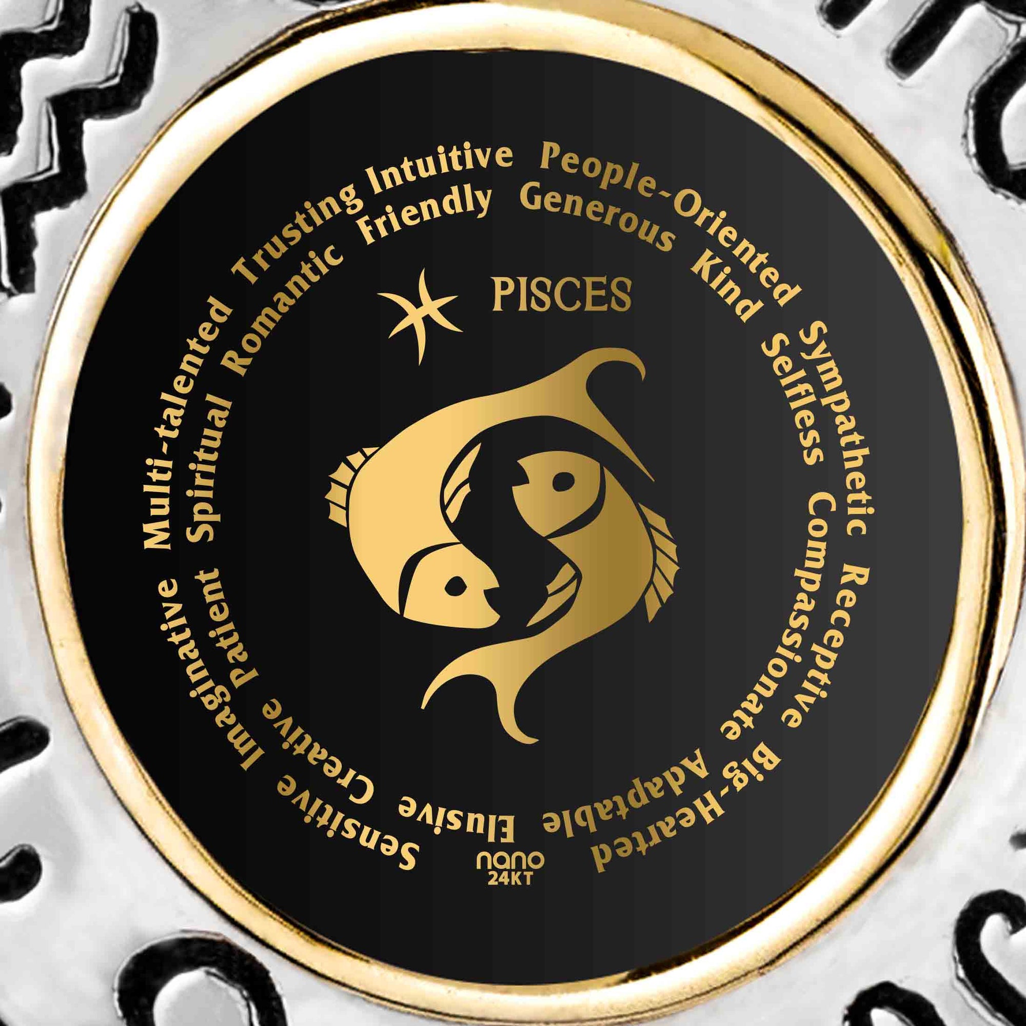 Pisces Necklaces for Lovers of the Zodiac | Inscribed in Gold Birthday Jewelry Gift