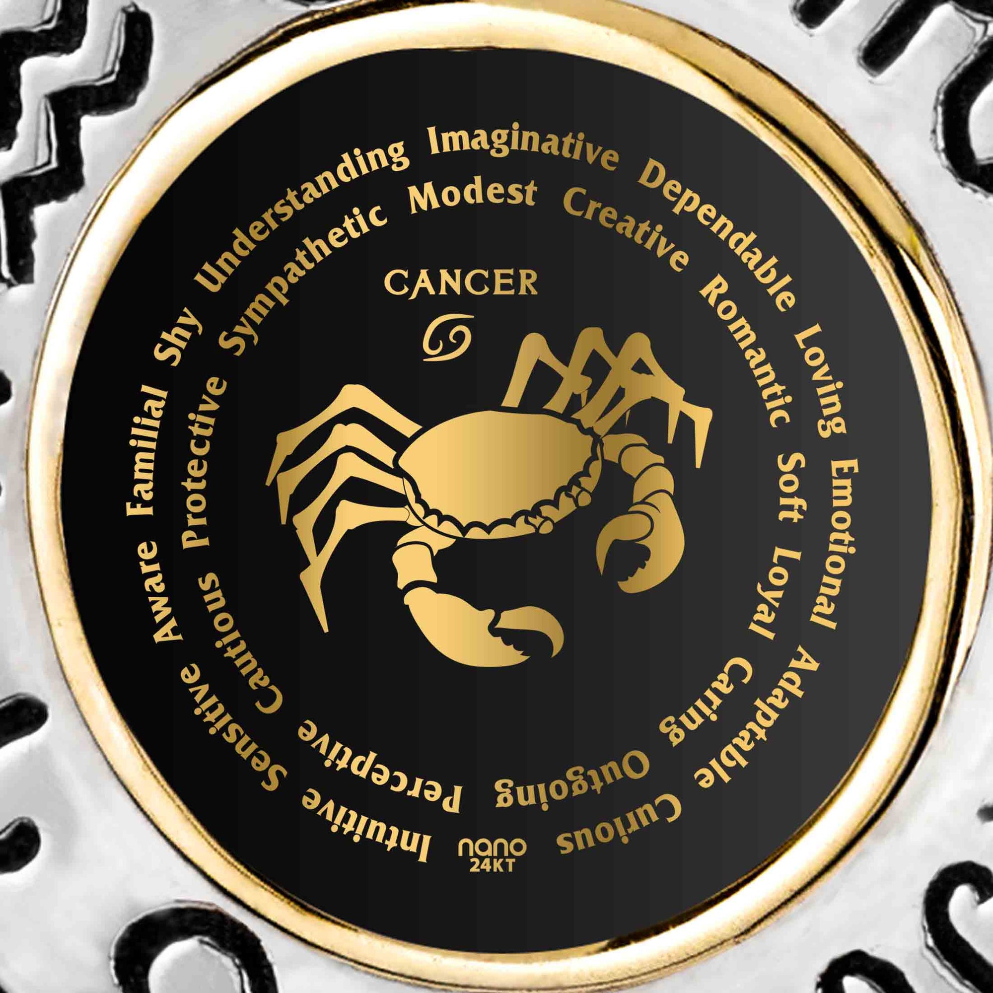 Cancer Necklaces for Lovers of the Zodiac | Inscribed in Gold Birthday Jewelry Gift
