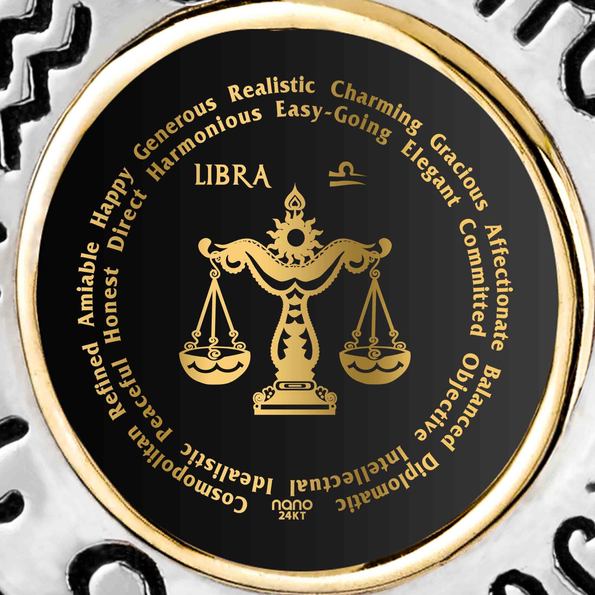 Libra Necklaces for Lovers of the Zodiac | Inscribed in Gold Birthday Jewelry Gift