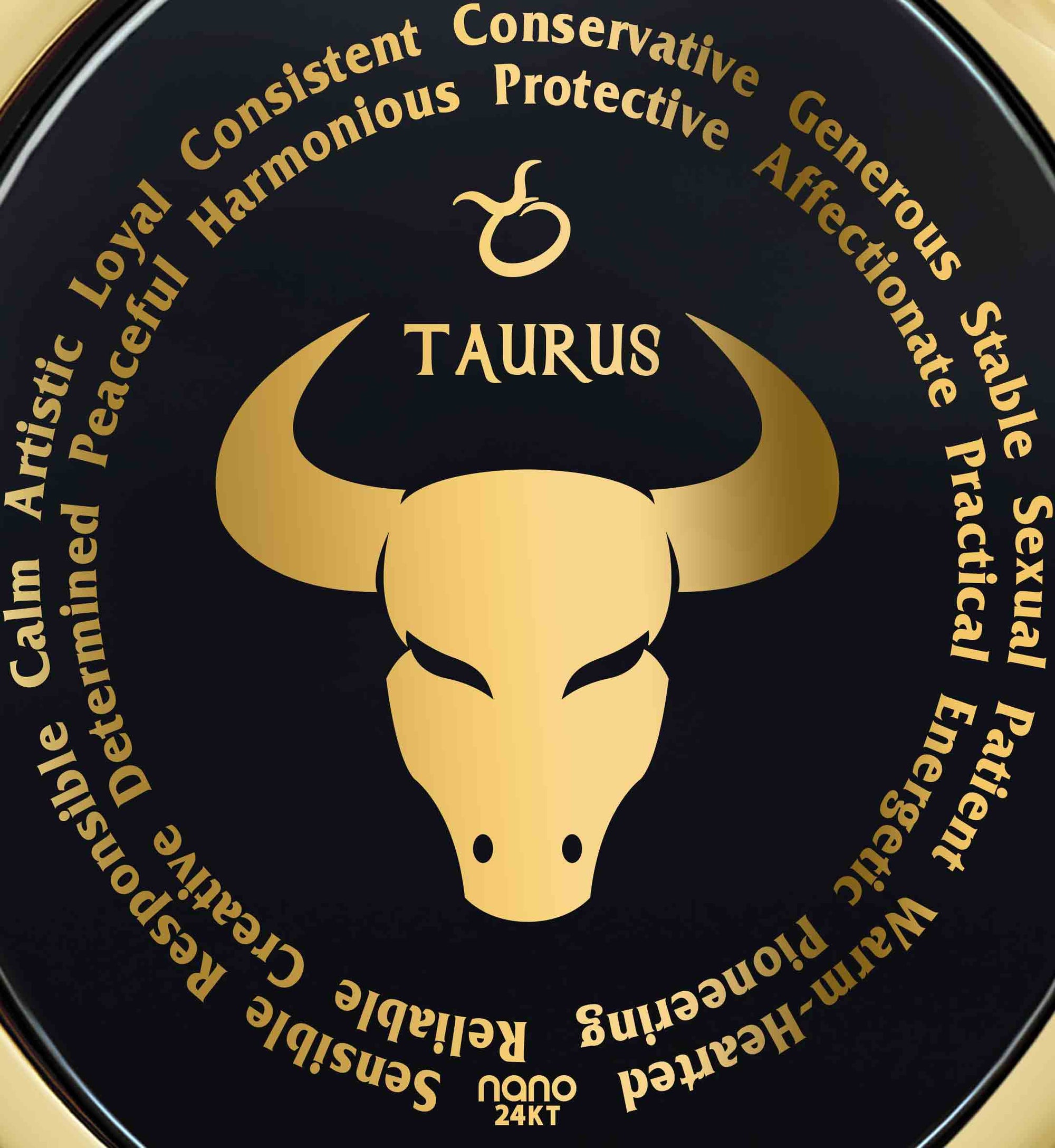Taurus Necklaces for Lovers of the Zodiac | Inscribed in Gold Birthday Jewelry Gift
