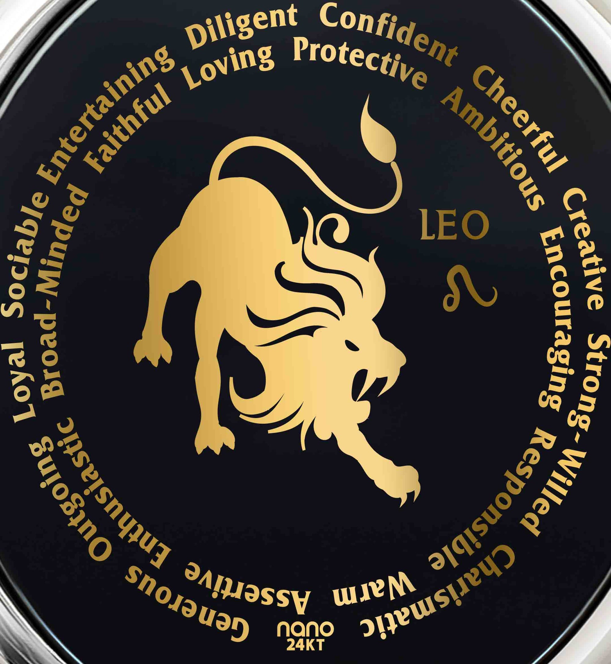 Leo Necklaces for Lovers of the Zodiac | Inscribed in Gold Birthday Jewelry Gift