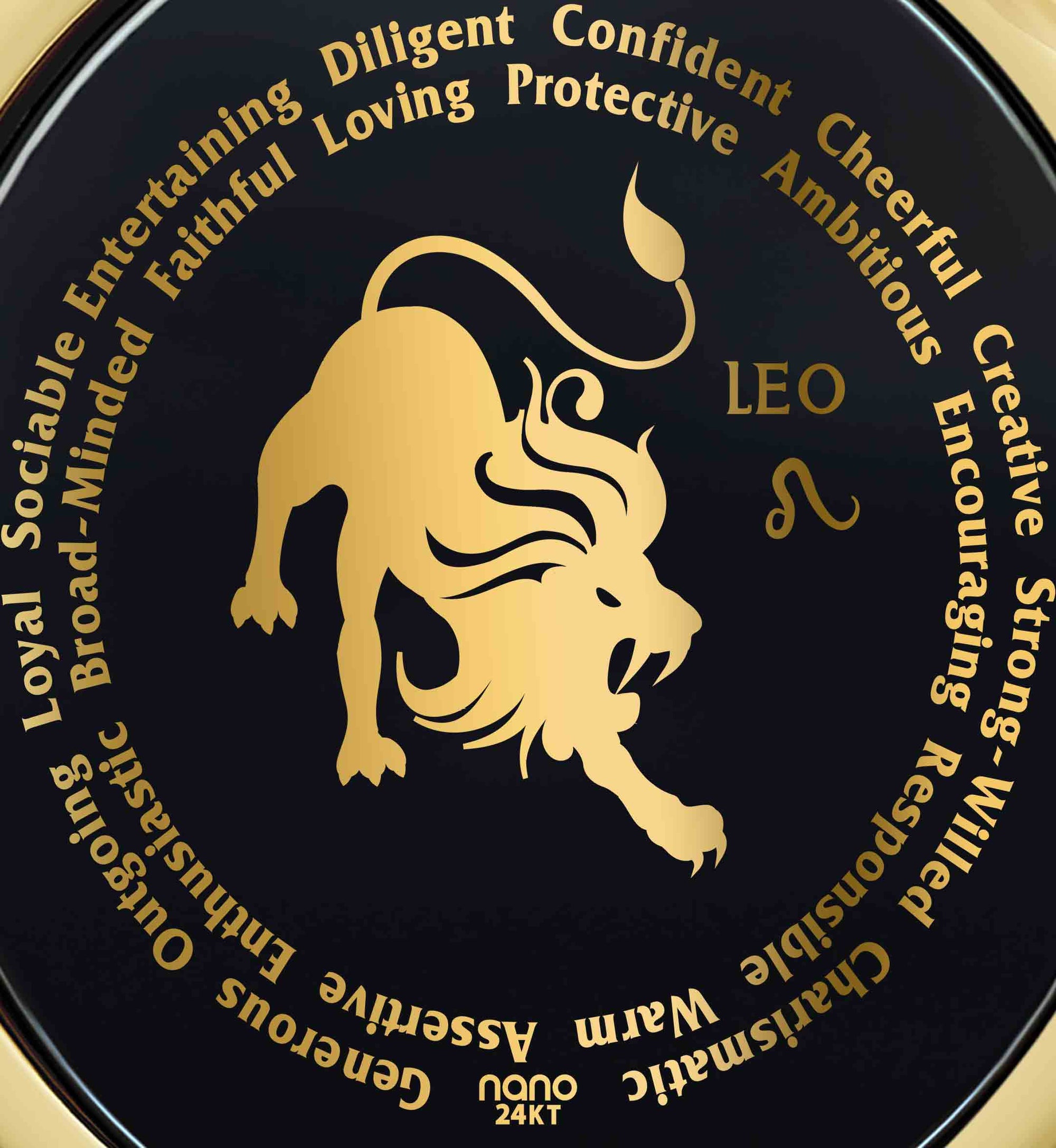 Leo Necklaces for Lovers of the Zodiac | Inscribed in Gold Birthday Jewelry Gift