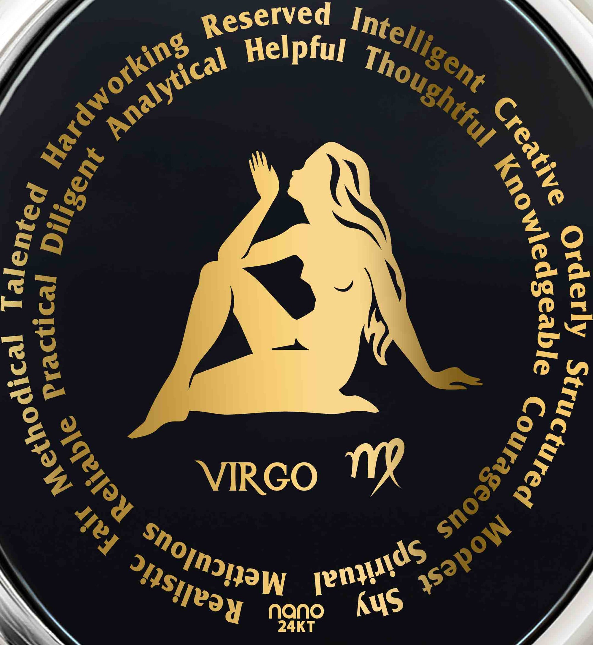 Virgo Necklaces for Lovers of the Zodiac | Inscribed in Gold Birthday Jewelry Gift