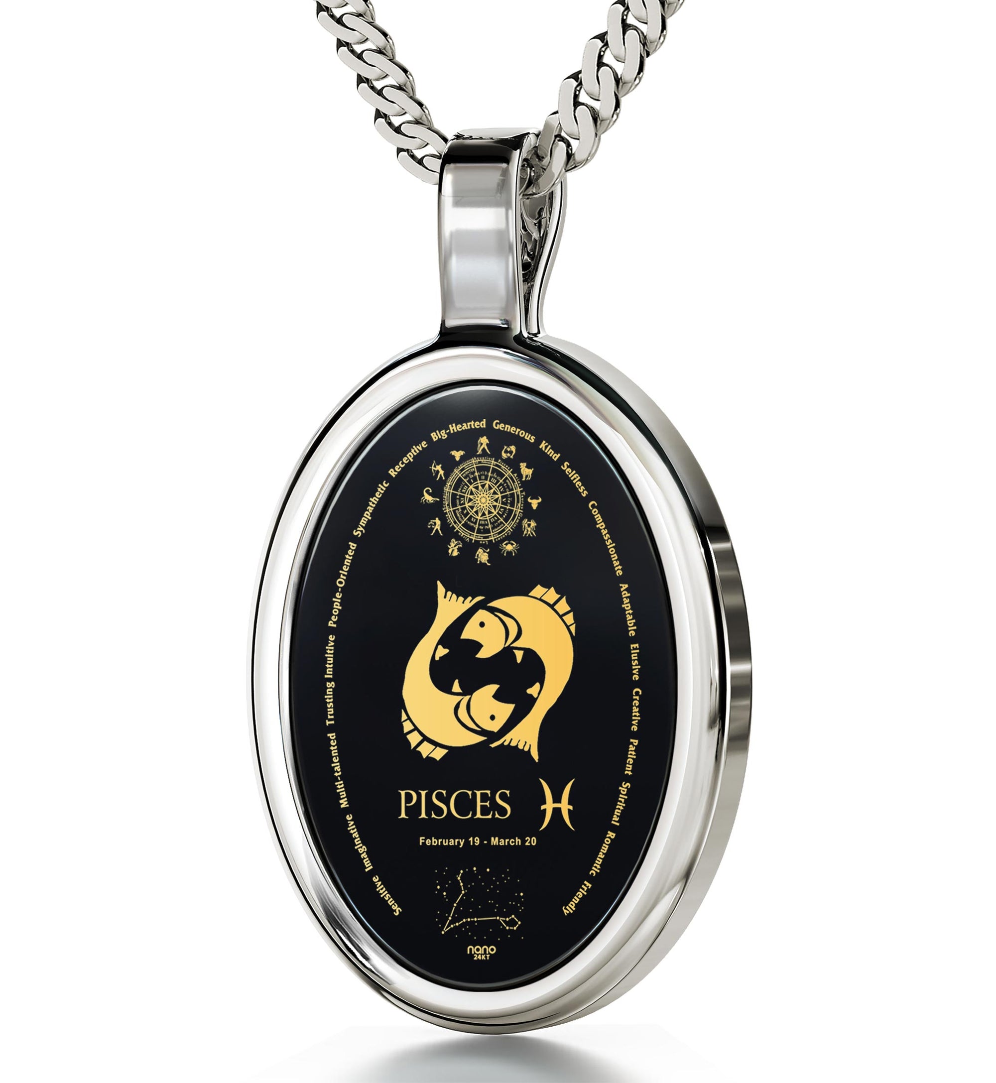 Silver Pisces Necklace - NanoStyle Jewelry