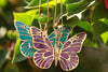 Handcrafted Polymer Clay Butterfly Design Necklace Handmade Jewelry, Gold Plated Sterling Silver Anniversary Butterfly Pendant, Unique Christmas Gifts for Bestfriend