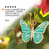 Charming Monarch Butterfly Handmade Jewelry, Gold Plated Sterling Silver Anniversary Butterfly Pendant Chain Unique Christmas Gifts for Wife