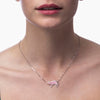 Pink Cat Necklace - Sleeping cat pendant Gift for bestfriend