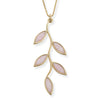 Gold Plated Sterling Silver Olive Leaf Necklace Pendant - NanoStyle Jewelry