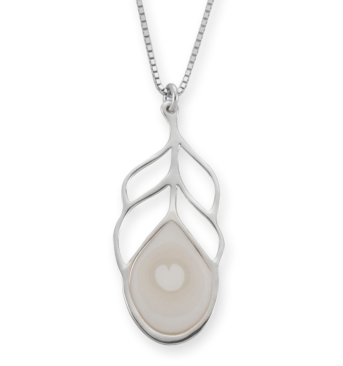 Peacock Eye Feather Necklace Handmade Pendant - NanoStyle Jewelry