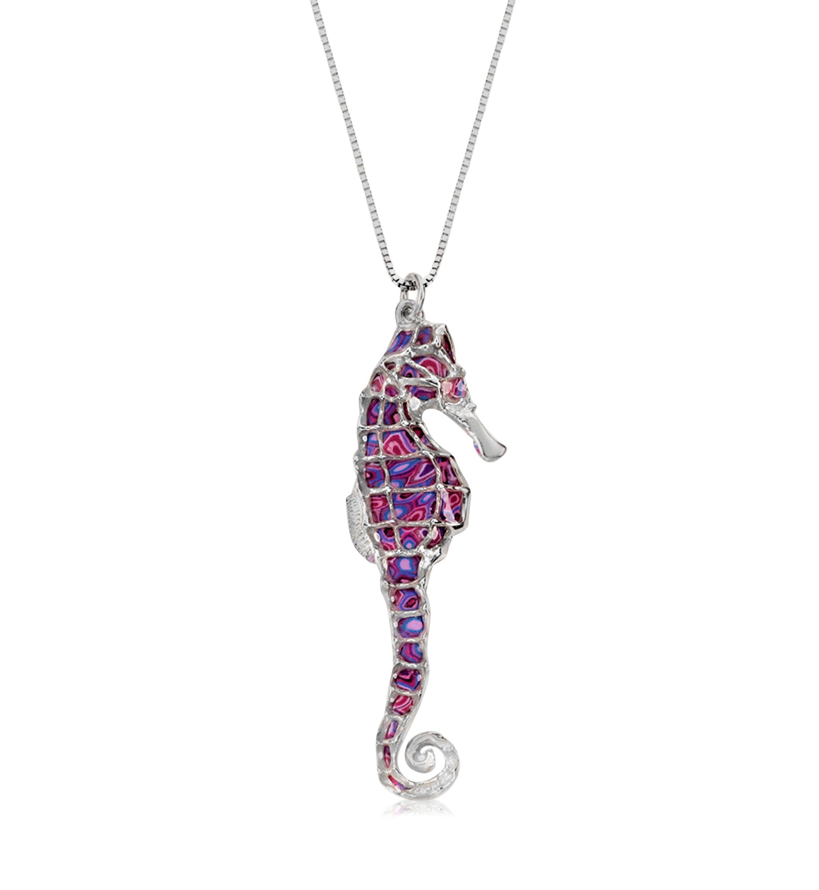 925 Sterling Silver Seahorse Necklace Handcrafted Pendant - NanoStyle Jewelry