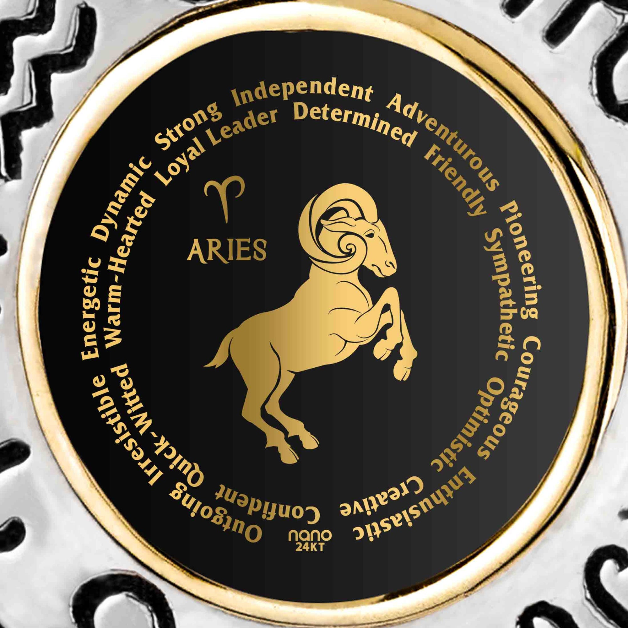 Aries Necklaces for Lovers of the Zodiac | Inscribed in Gold Birthday Jewelry Gift