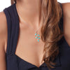 925 Sterling Silver Polymer Clay Olive Leaf Charm Necklace - NanoStyle Jewelry