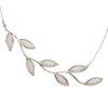925 Sterling Silver Large Olive Leaf Necklace Pendant