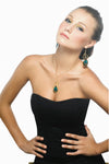 Gold Plated 925 Sterling Silver Peacock Feather Necklace Handcrafted Pendant - NanoStyle Jewelry