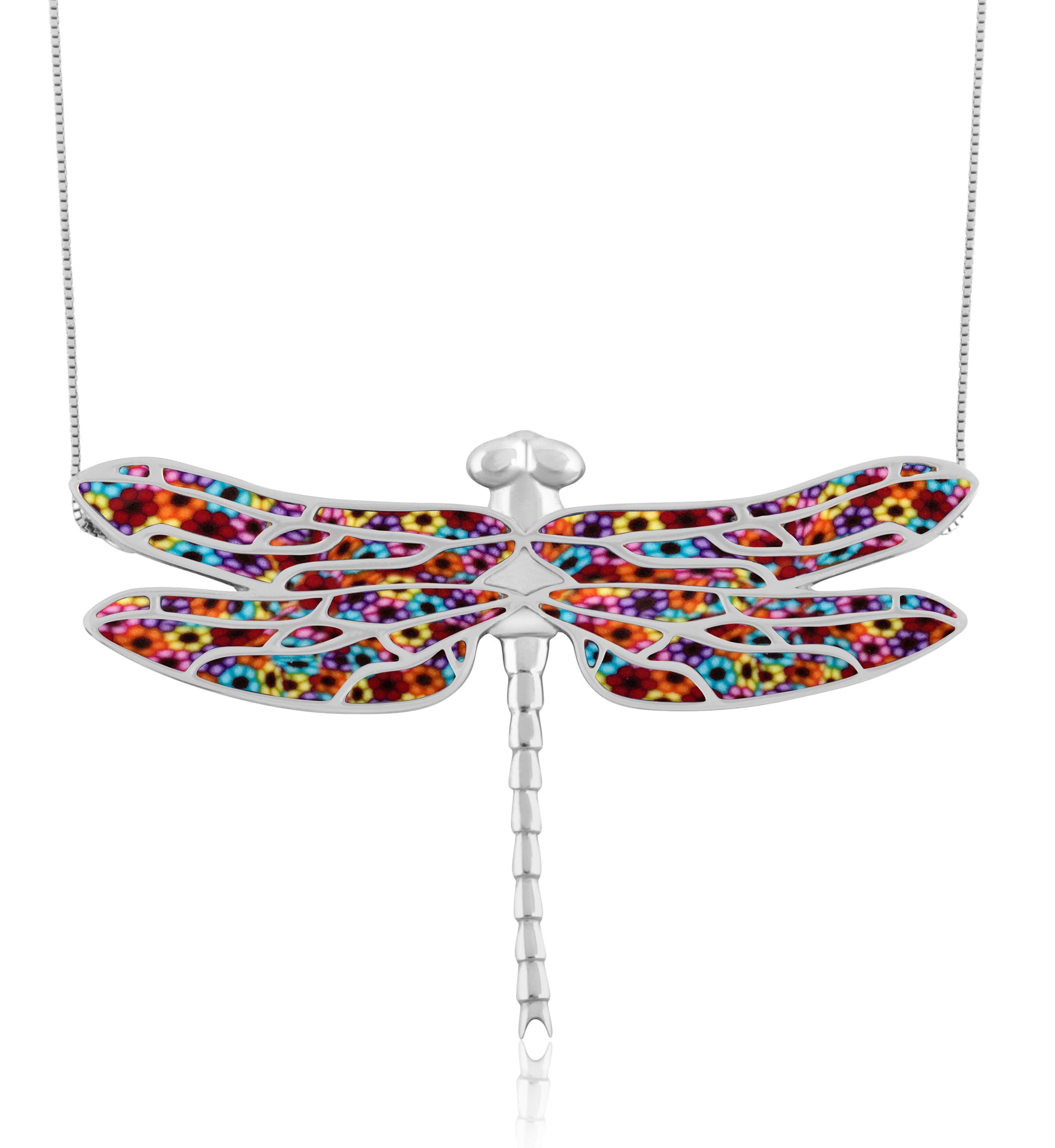 925 Sterling Silver Dragonfly Necklace Pendant - NanoStyle Jewelry