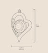 925 Sterling Silver Scorpio Necklace Zodiac Heart Pendant 24k Gold Inscribed on Crystal - NanoStyle Jewelry