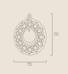 Silver Plated I Love You To The Moon and Back Necklace Mandala Pendant 24k Gold Inscribed - NanoStyle Jewelry
