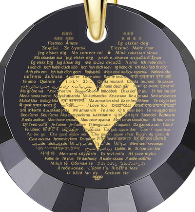 I Love you Necklace Gold - NanoStyle Jewelry