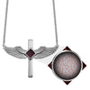 Divine Cross Wings Nano Bible Necklace