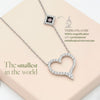 Paved Crystal Heart Necklace
