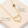 Paved Crystal Heart Necklace