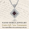 Radiant Scripture Nano Bible Necklace - New Testament Edition