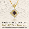 Radiant Scripture Nano Bible Necklace - New Testament Edition