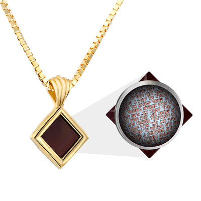 Infinite Charm Nano Bible Necklace - The Tiny One Hebrew Tanakh Edition