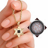Sacred Fusion Star of David Necklace - Hebrew Tanakh Edition