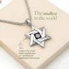 Sacred Fusion Star of David Necklace - Hebrew Tanakh Edition