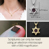 Eternal Heritage Star of David Necklace - Hebrew Tanakh Edition