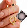 Paved Crystal Heart Necklace