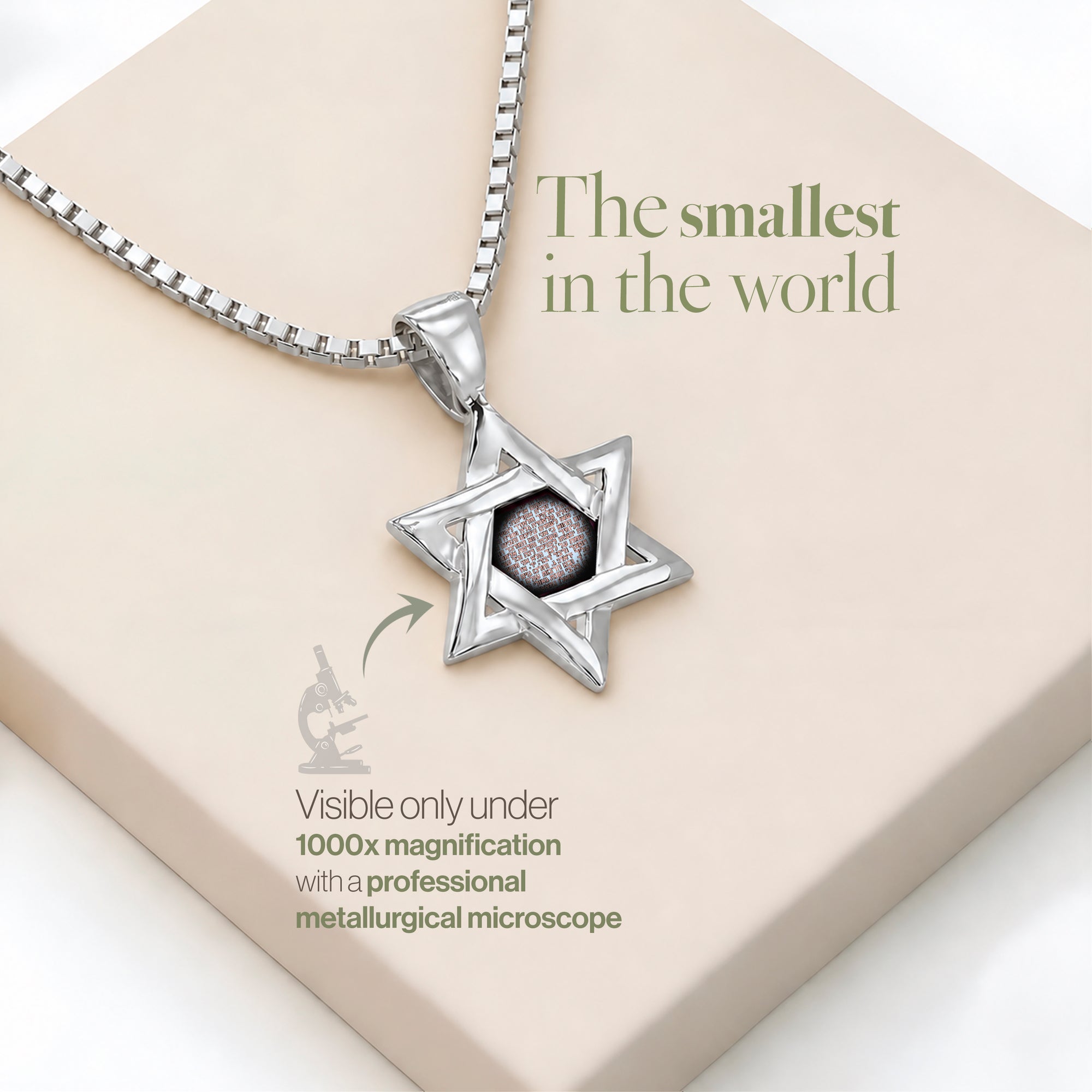 Eternal Heritage Star of David Necklace - Hebrew Tanakh Edition