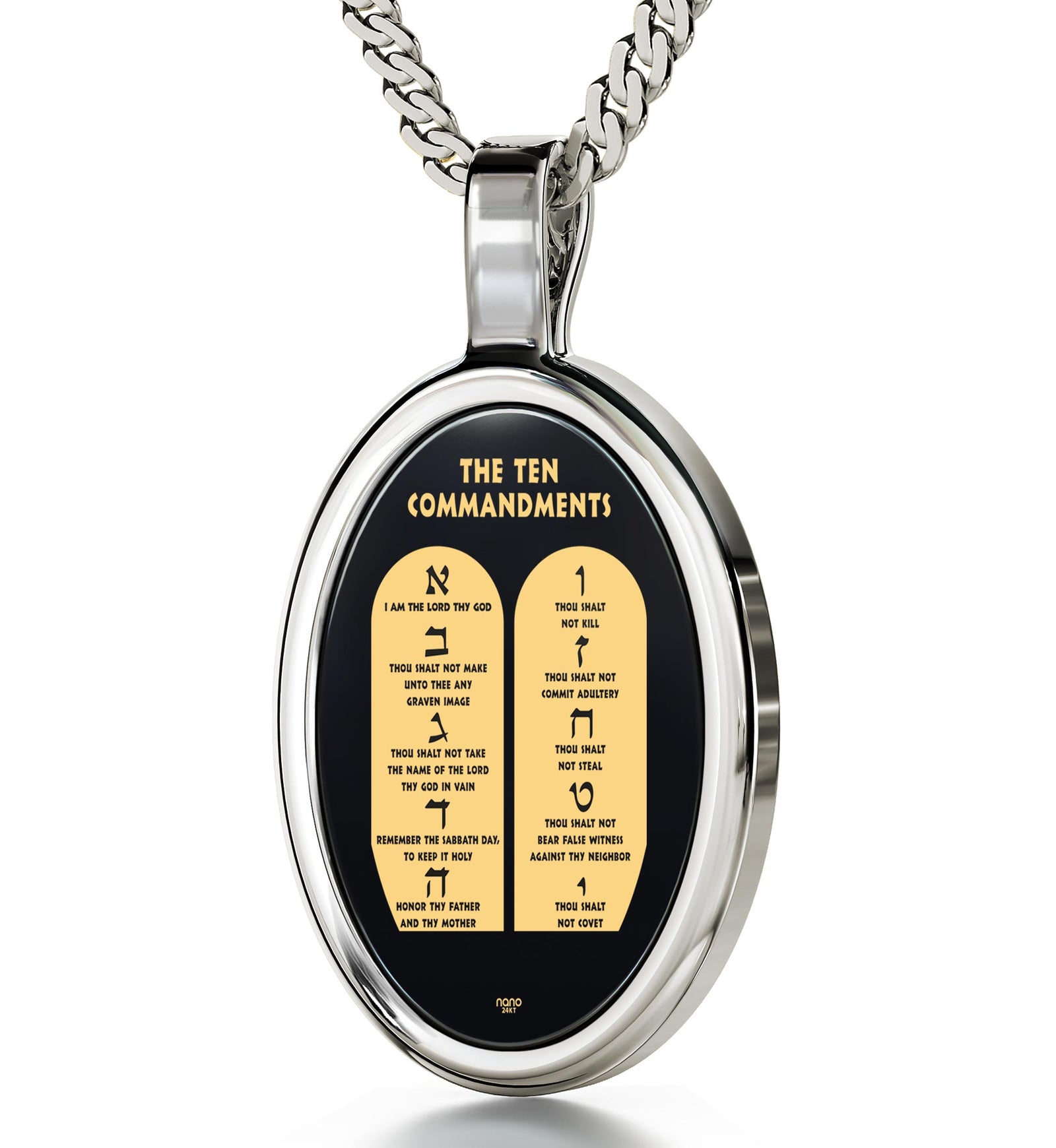 10 Commandments Necklace - NanoStyle Jewelry