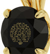 Gold Plated Star of David Necklace 24k Gold Inscribed Psalm 121 Pendant - NanoStyle Jewelry