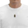 Men's Star of David Necklace with Shema Israel 72 Names 24k Gold Inscribed on Onyx - NanoStyle Jewelry