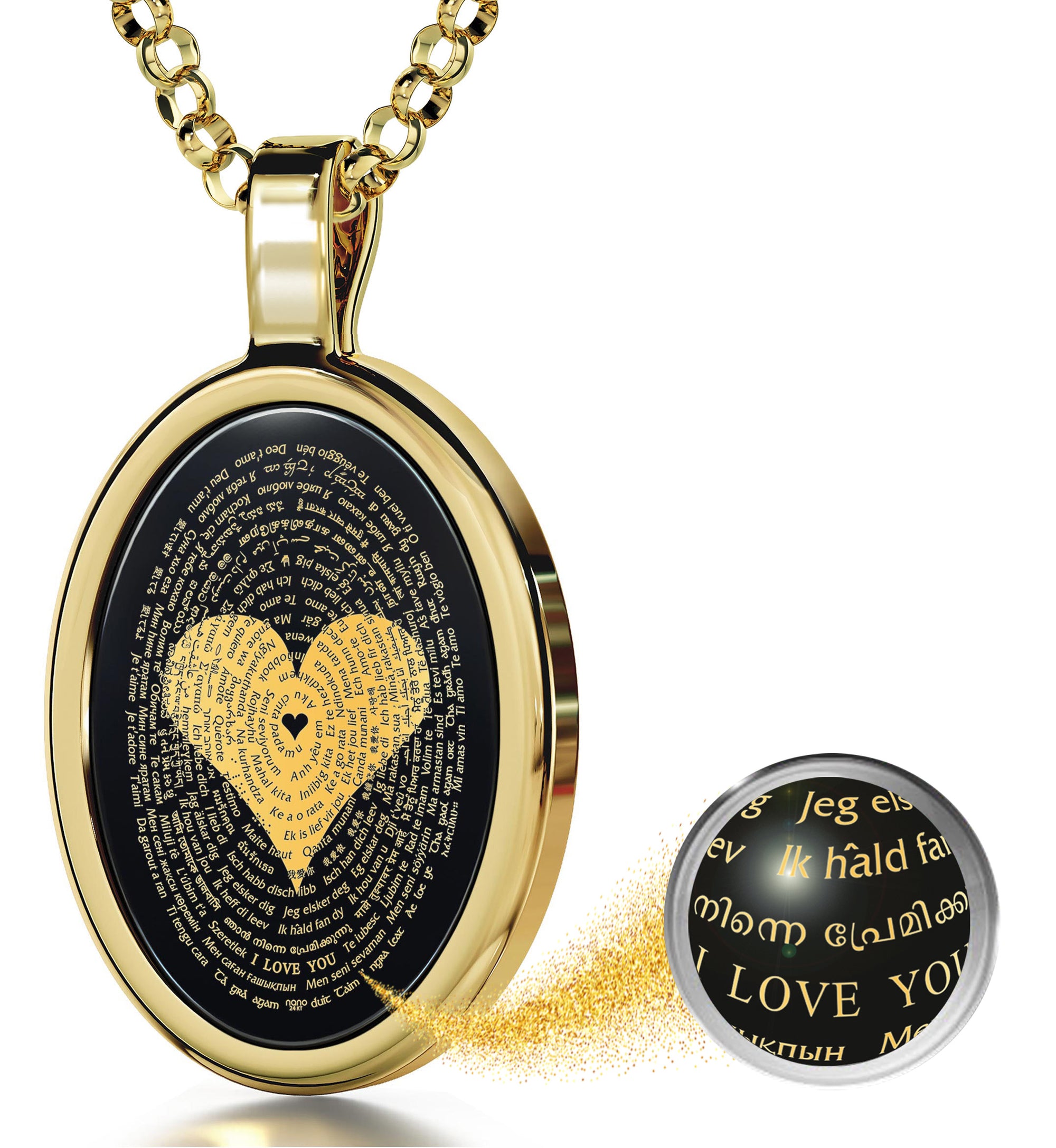 Luxury Love Circle Pendant Necklace With Big Circle Ring Interlock, Rose  Silver Plated Diamond Gold Chain Perfect Party Gift For Men And Women From  Top_jewelrys, $7.38 | DHgate.Com