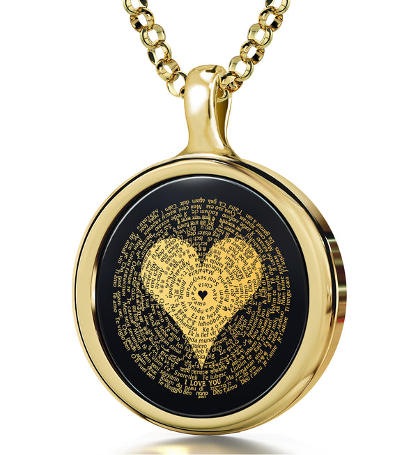Amazon.com: MAJORWARAP Magnetic Couple Necklace for Him and Her Sun and  Moon Projection 100 Languages I Love You Necklaces Matching Heart Necklace  for Couples Best Friends Relationship Necklace (Gold): Clothing, Shoes &