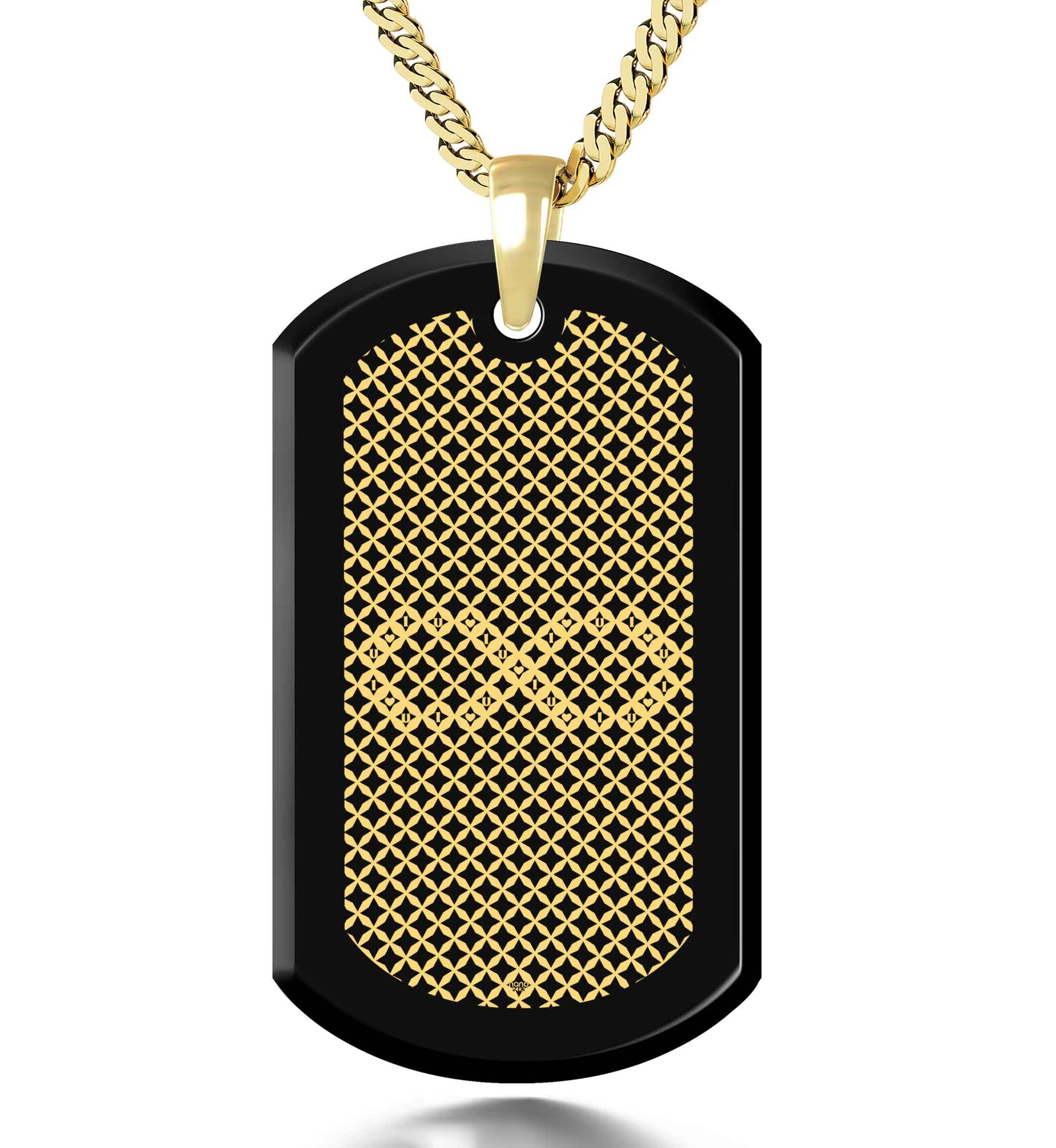 I Love You American Sign Language Dogtag