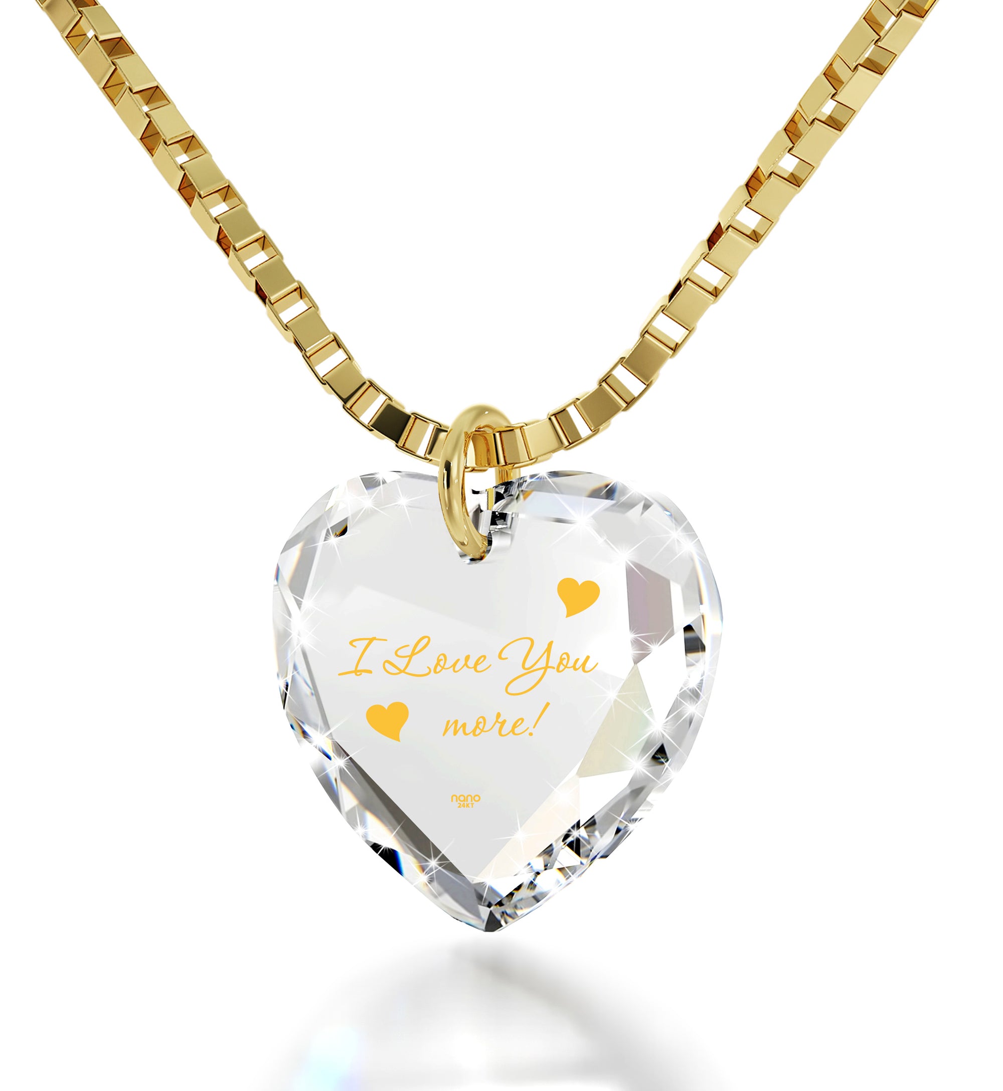 Amazon.com: 24K Plated Gold Heart Necklace for Women Simple Love Heart  Pendant Necklaces | Different Both Side Can be Worn: Clothing, Shoes &  Jewelry