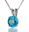 925 Sterling Silver Gemini Necklace Zodiac Pendant  - NanoStyle Jewelry
