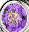 925 Sterling Silver Gemini Necklace Zodiac Heart Pendant 24k Gold Inscribed on Crystal - NanoStyle Jewelry