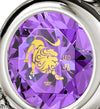 925 Sterling Silver Leo Necklace Zodiac Heart Pendant 24k Gold Inscribed on Crystal - NanoStyle Jewelry