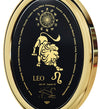 Leo Necklace Zodiac Pendant 24k Gold Inscribed on Onyx Stone - NanoStyle Jewelry
