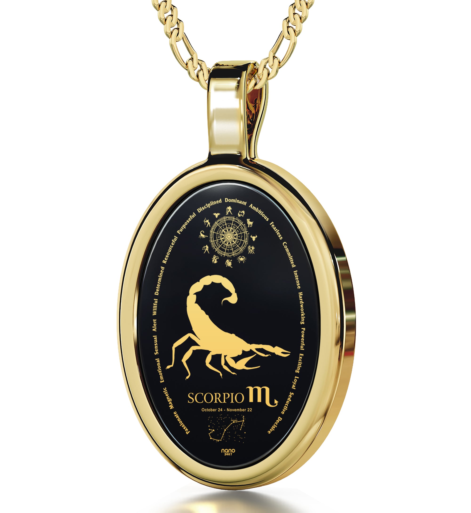 18k Gold Vermeil She is Zodiac Necklace - Scorpio – by charlotte