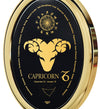 Capricorn Necklace Zodiac Pendant 24k Gold Inscribed on Onyx Stone - NanoStyle Jewelry