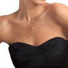 Gold Plated Sterling Silver Olive Leaf Necklace Pendant - NanoStyle Jewelry