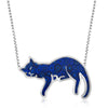Blue Cat Necklace - Sleeping cat pendant Gift for Girlfriend