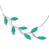 925 Sterling Silver Large Olive Leaf Necklace Pendant